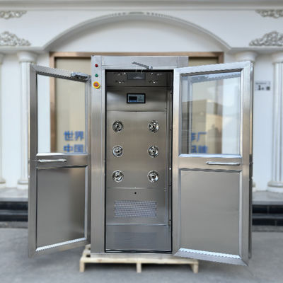 オーダーメイド 3 ドア 不同鋼 空気シャワー クリーンルーム 空気シャワー 供給者 空気シャワー クリーンルーム