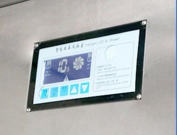 耐腐食性があり,ISO認定の製薬設計を備えた304ステンレス鋼製の二人用エアシャワー