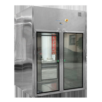 ラボ用HEPAフィルターとメカニカルロック付き両開きクリーンルームパスボックス