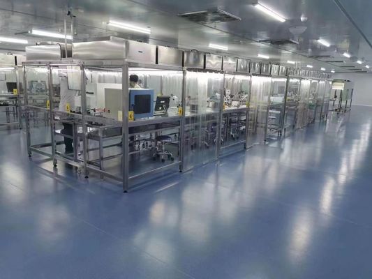 HEPA扇風機フィルターユニットとISO5~ISO9コンプライアンスとカスタマイズされたモジュール式クリーンルームワークステーション