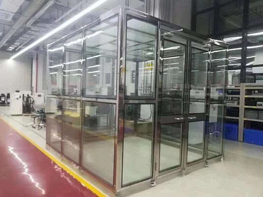 HEPA扇風機フィルターユニットとISO5~ISO9コンプライアンスとカスタマイズされたモジュール式クリーンルームワークステーション