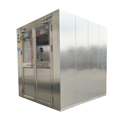 304ステンレス鋼貨物用エアシャワー 1950×2000×2180mm FDA認証のダブルドア