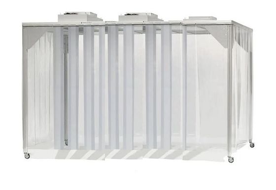 HEPAフィルタリングと産業用アプリケーションのためのISO 8適合性のあるカスタマイズ可能なモジュール式クリーンルーム