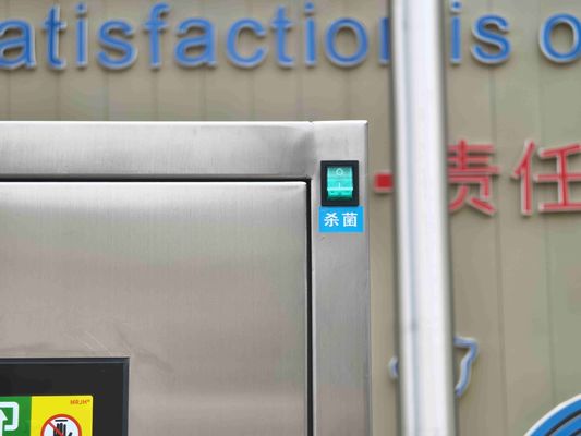 紫外線消毒と304ステンレス鋼の構造で3層機械的に相互接続されたパスボックス
