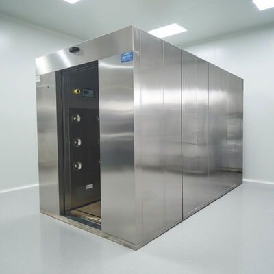 ISO 14644 認定 クリーンルーム エアシャワー 自動 スライディングドアと重用鋼製構造