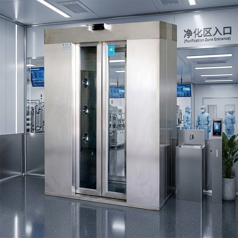 ISO認証の2人用エアシャワー オートドア&201ステンレス 1600x1500x2100mm 急速な空気流